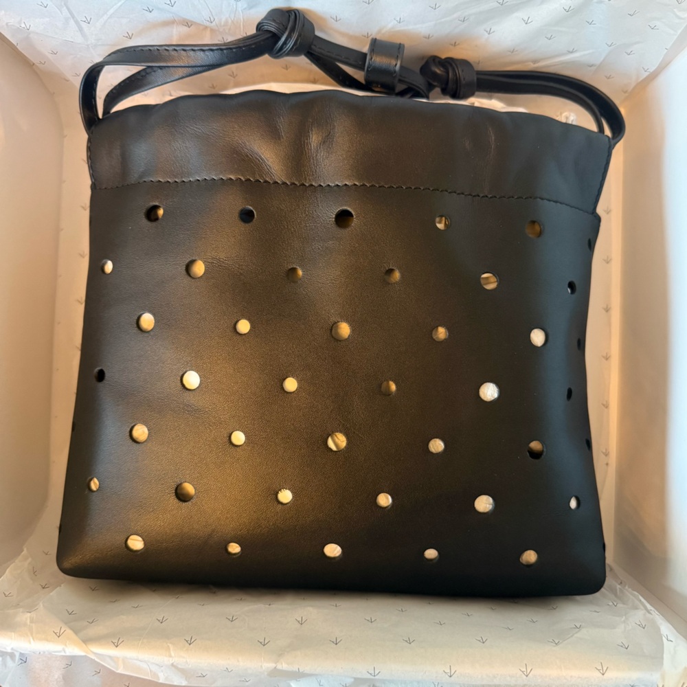 Romy Pouch Perforated Black Leather Bag - Sold Out. BNWT, in box. - Picture 4 of 10